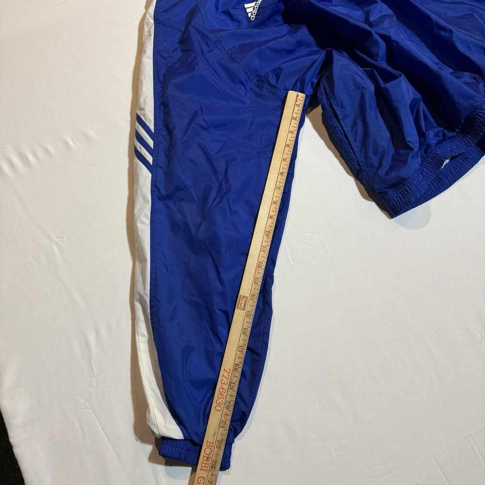 Adidas Golf Pullover Men's Large Blue & White 3 Stripes , Long Sleeved Sporty - Picture 7 of 7
